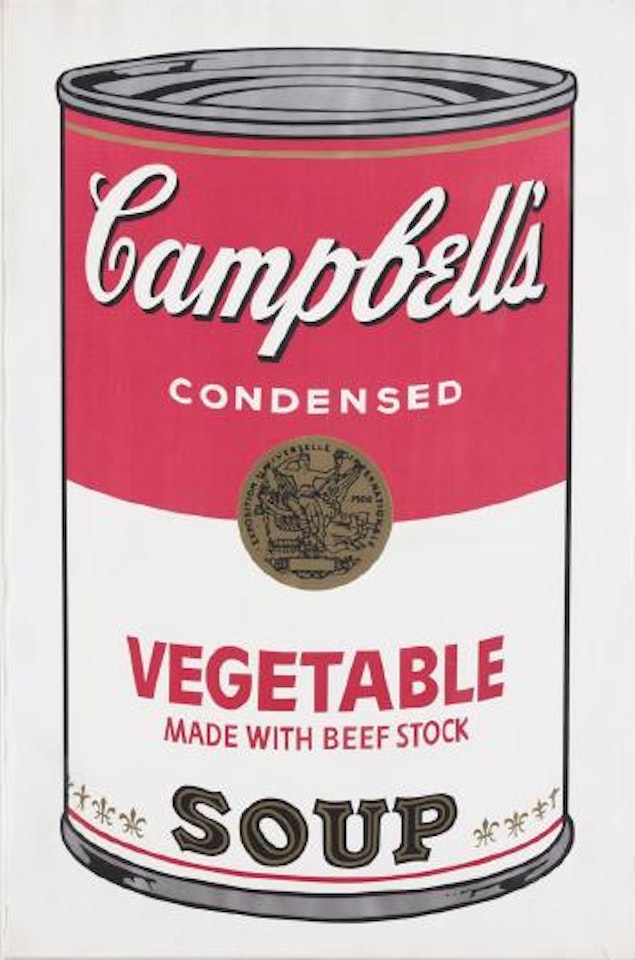 Campbell soup by Andy Warhol