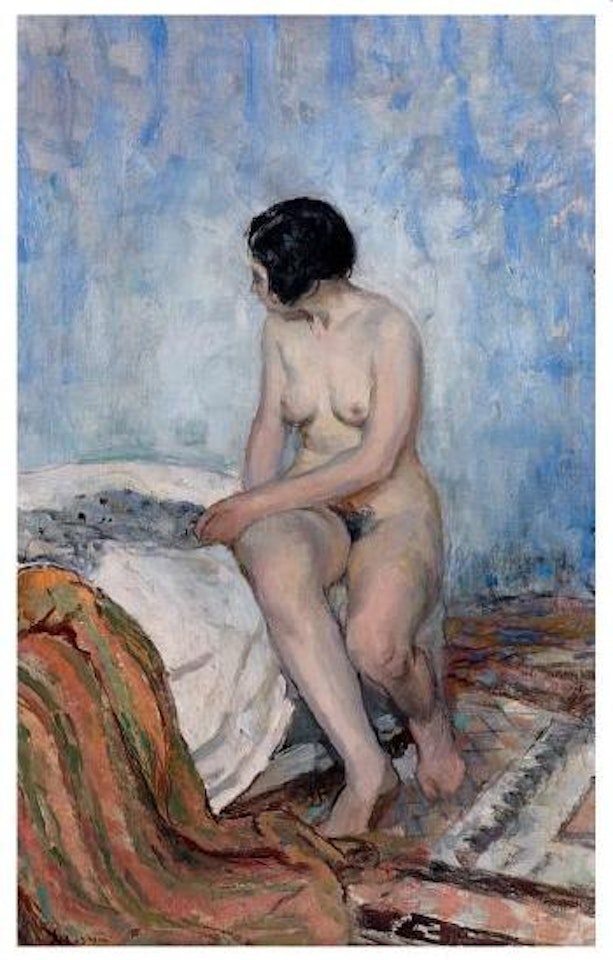 Nu assis by Henri Lebasque