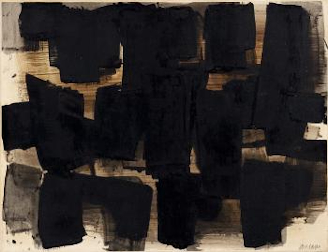 Ohne Titel (Peinture) by Pierre Soulages