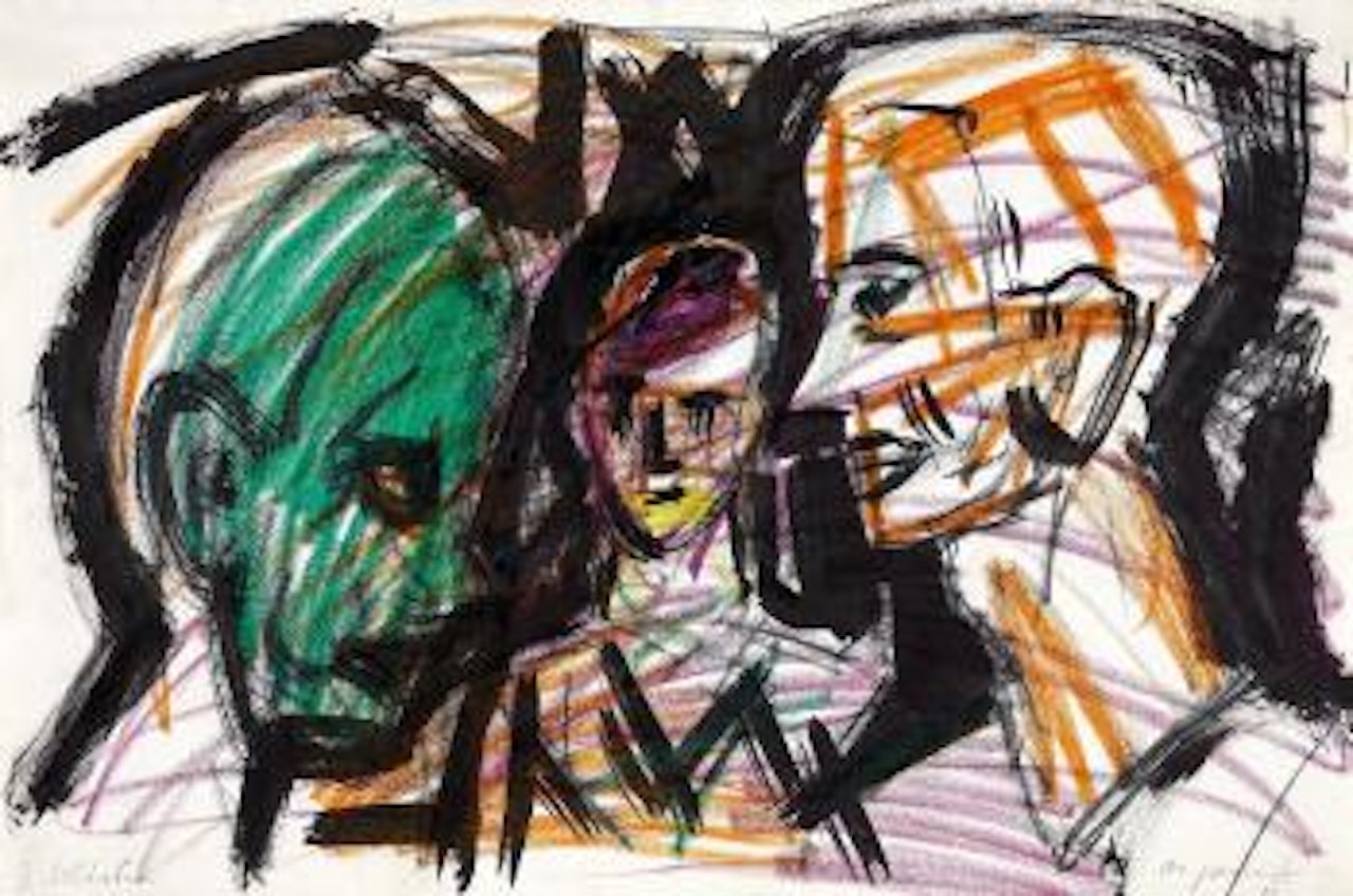 3 Soldaten by A.R. Penck