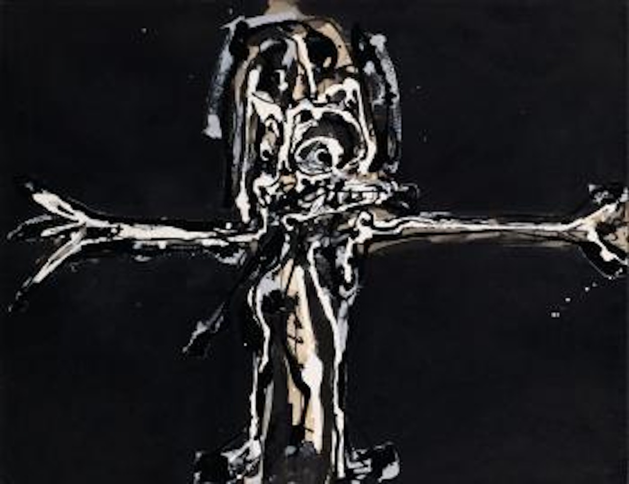 Petite Crucifixion n°1 by Antonio Saura