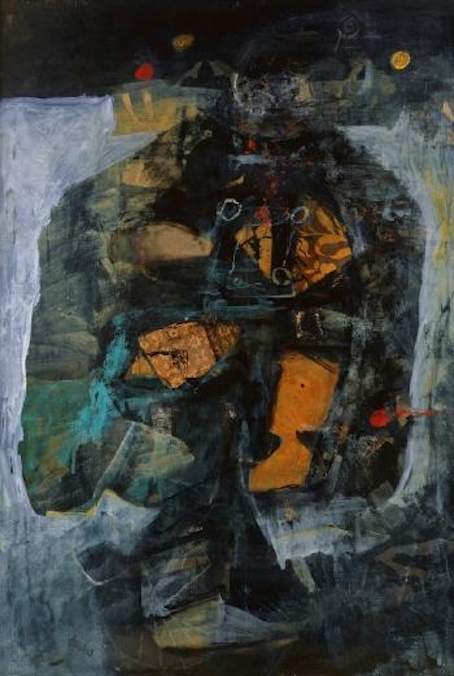 Tête de roi aux collages by Antoni Clavé