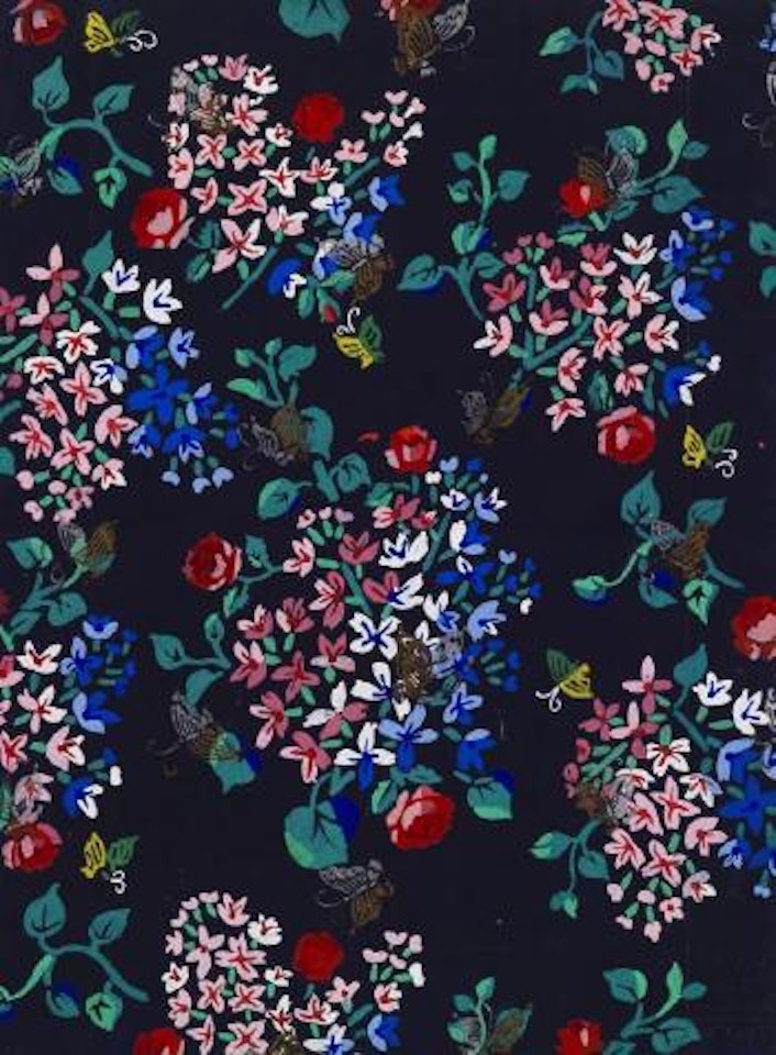 Composition florale avec des papillons by Raoul Dufy