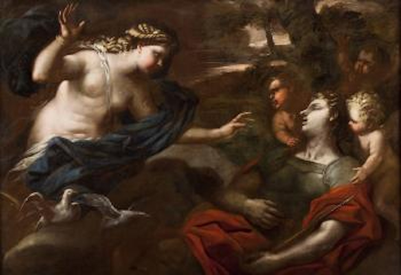 Venere e Adone by Circle of Luca Giordano