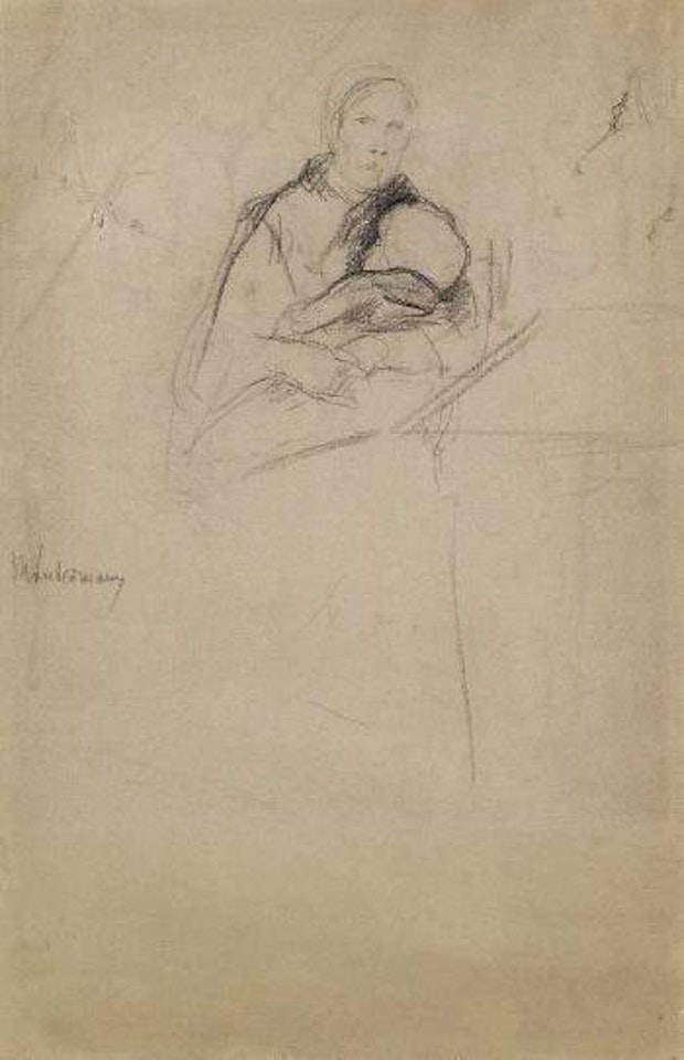 Mutter mit Kind by Max Liebermann