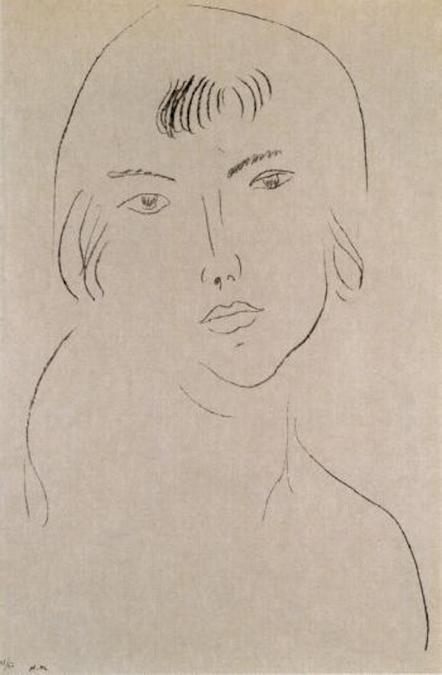 Visage a la frange by Henri Matisse