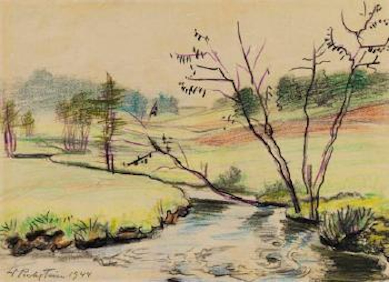 Bach im Nebel by Max Pechstein