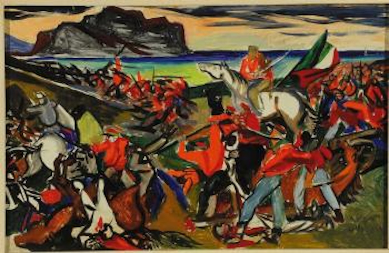 Studio per Battaglia di Ponte Ammiraglio by Renato Guttuso