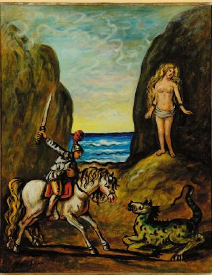 Ruggero salva Angelica by Giorgio de Chirico