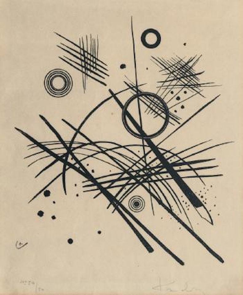 Schwarze Linien by Wassily Kandinsky