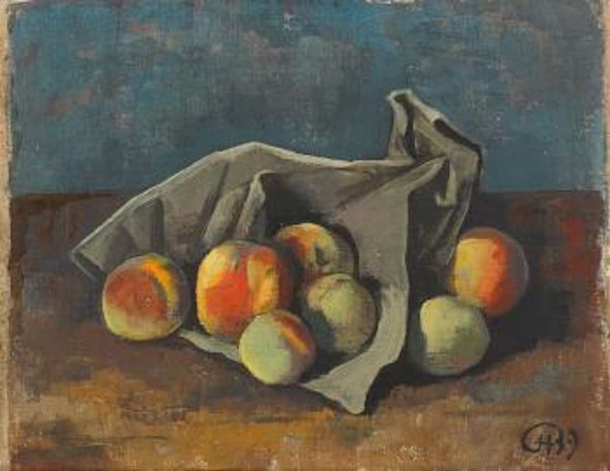 Pfirsichstilleben by Karl Hofer
