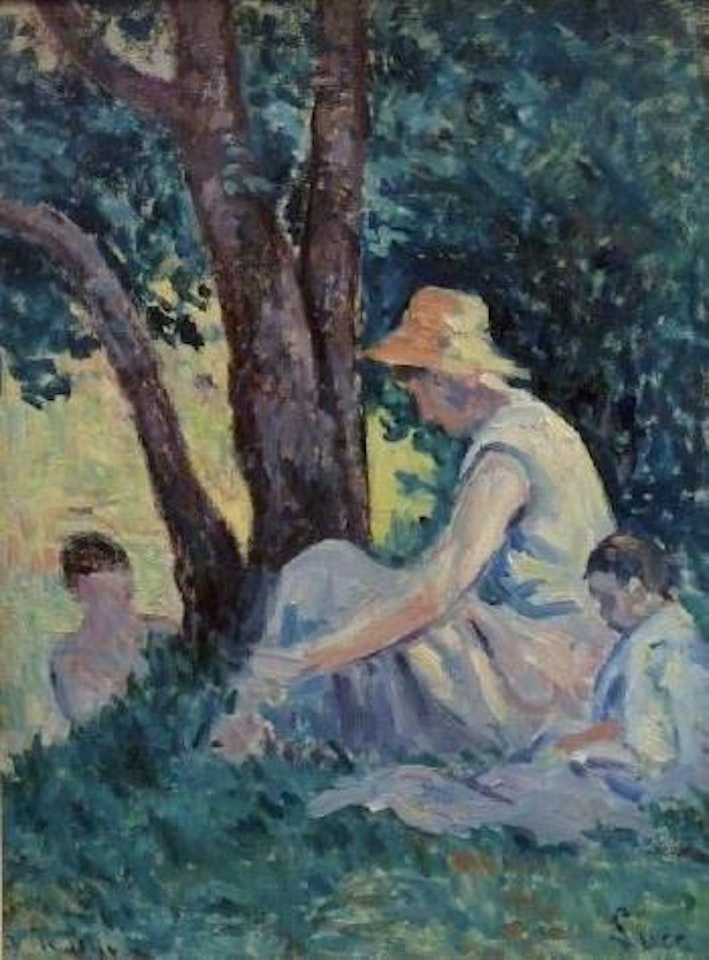 Un après-midi à la campagne by Maximilien Luce