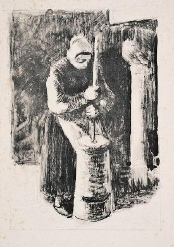 Paysanne barattant by Camille Pissarro