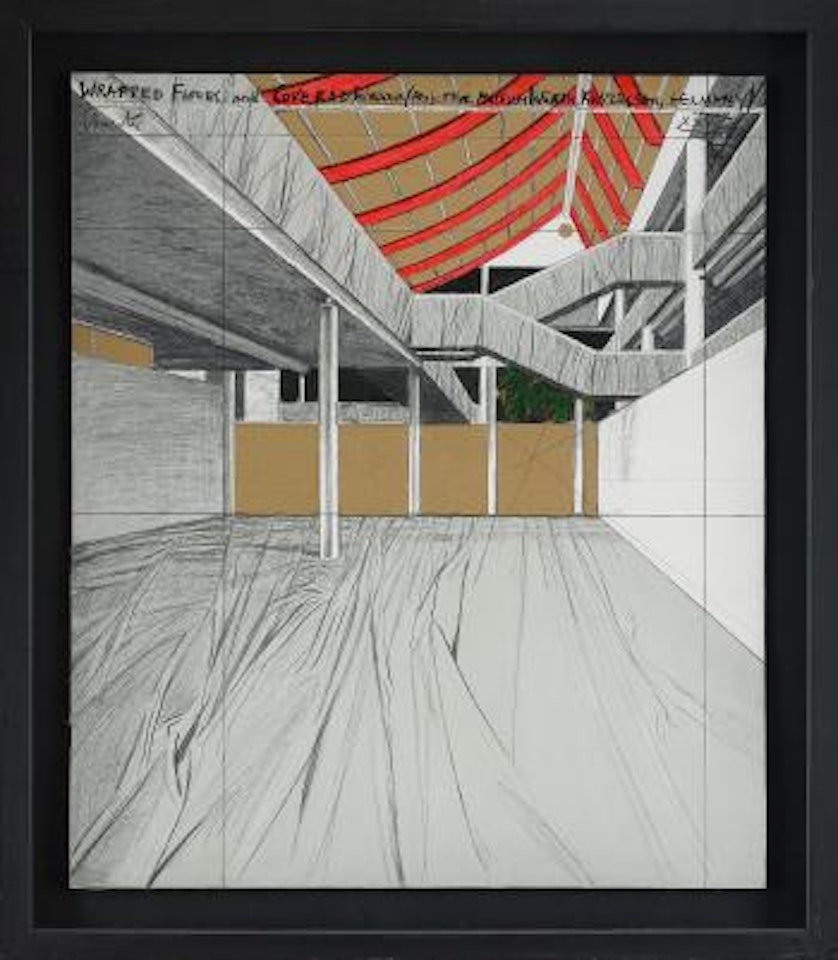 Wrapped Floors and covered Windows (project for Museum Würth, Künzelsam, Germany) by Christo