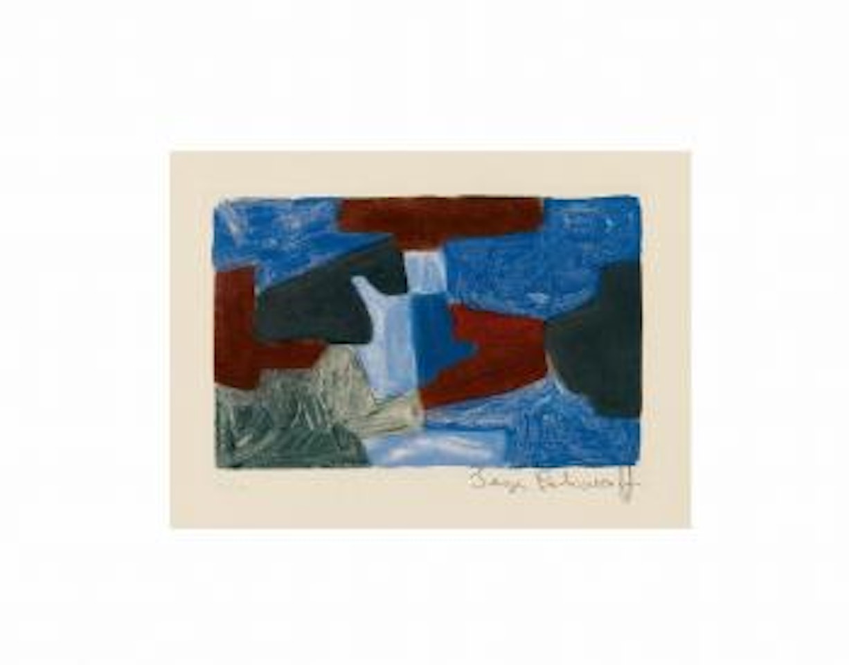 Composition bleue, verte et brune by Serge Poliakoff