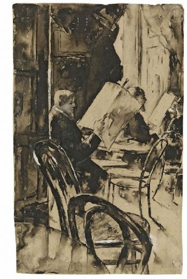 Im Café Bauer by Lesser Ury