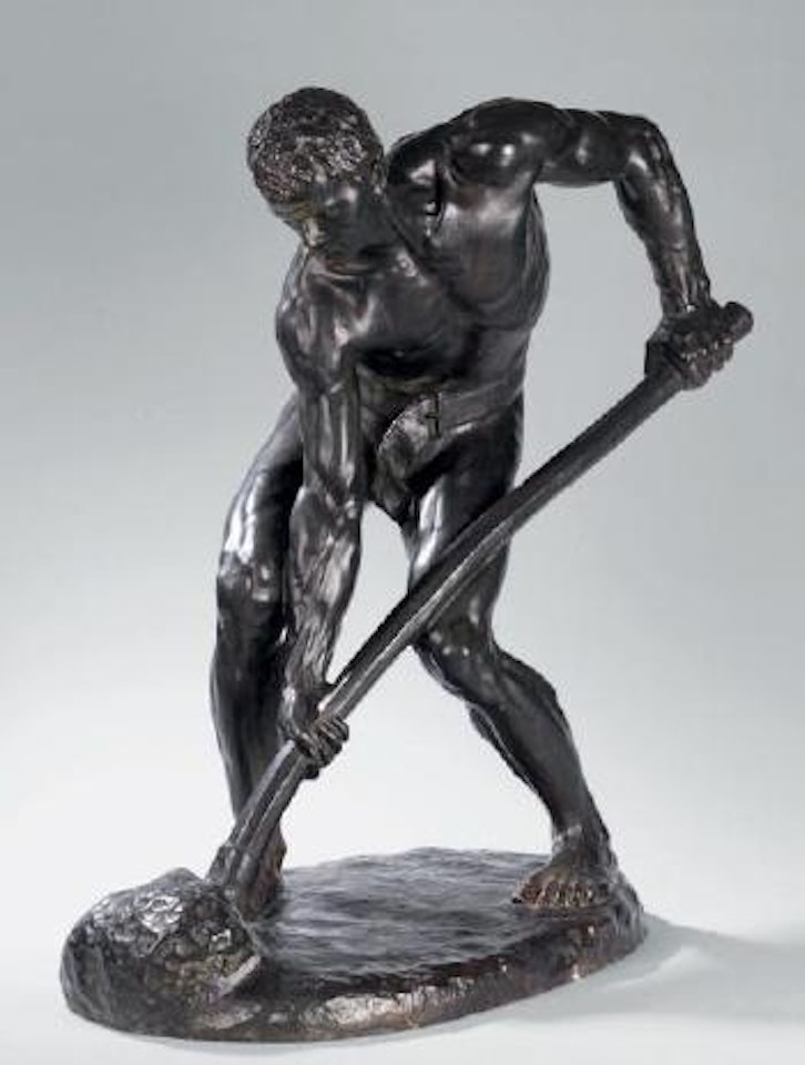 A la terre, ou Le terrassier by Alfred Boucher