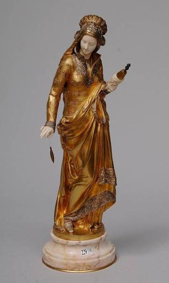 La fileuse by Albert-Ernest Carrier-Belleuse