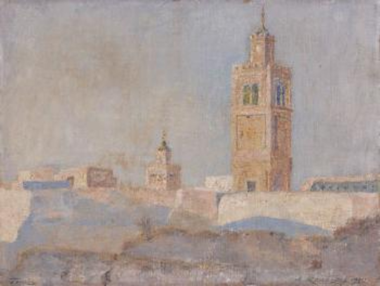 Vue de Tunis by Alexandre Roubtzoff