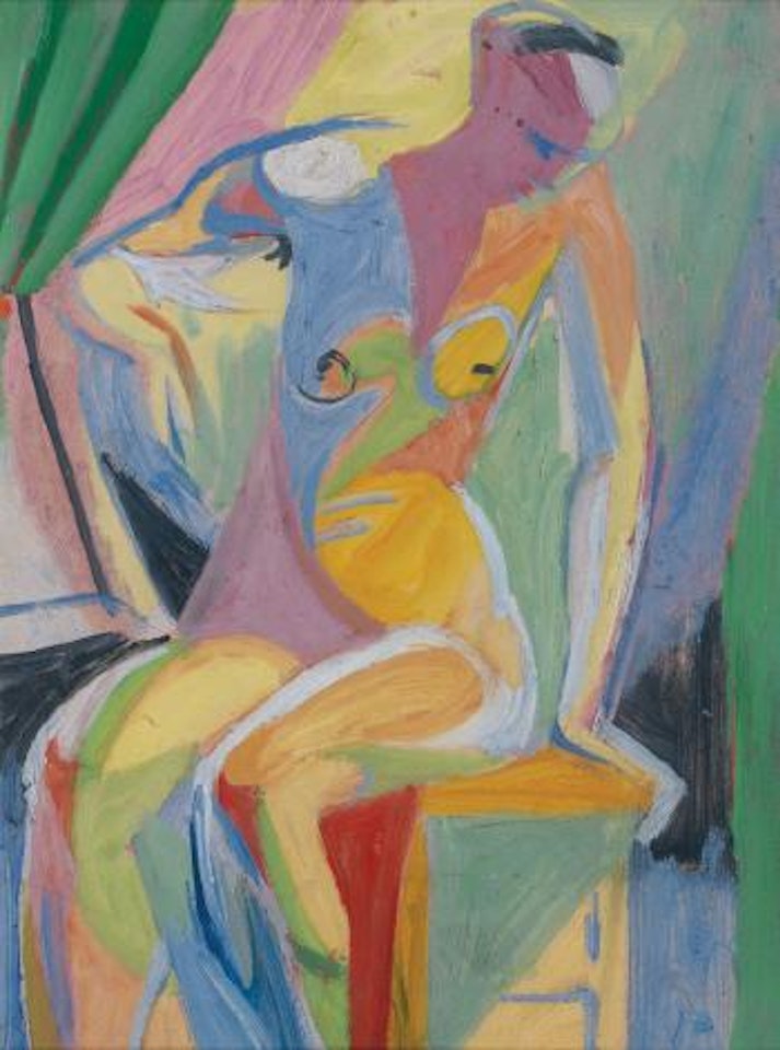 Étude pour nu assis by André Lhote