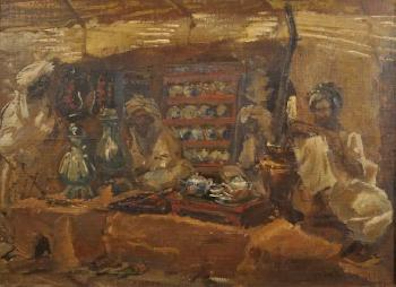 Scène de souk by Alexander Evgenievich Yakovlev
