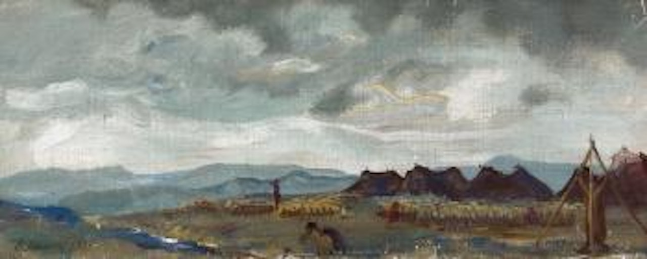 Campement sur la route du Cachemire by Alexander Evgenievich Yakovlev