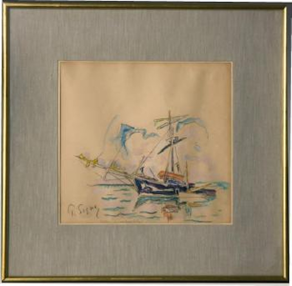 Voiliers et bateaux de pêche by Paul Signac