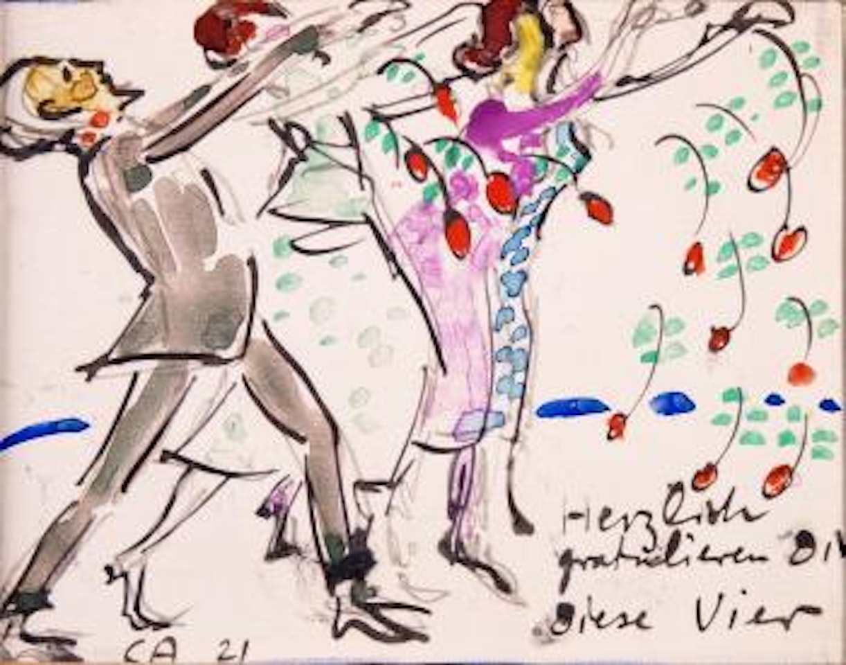 Herzlich gratulieren Dir Diese Vier by Cuno Amiet