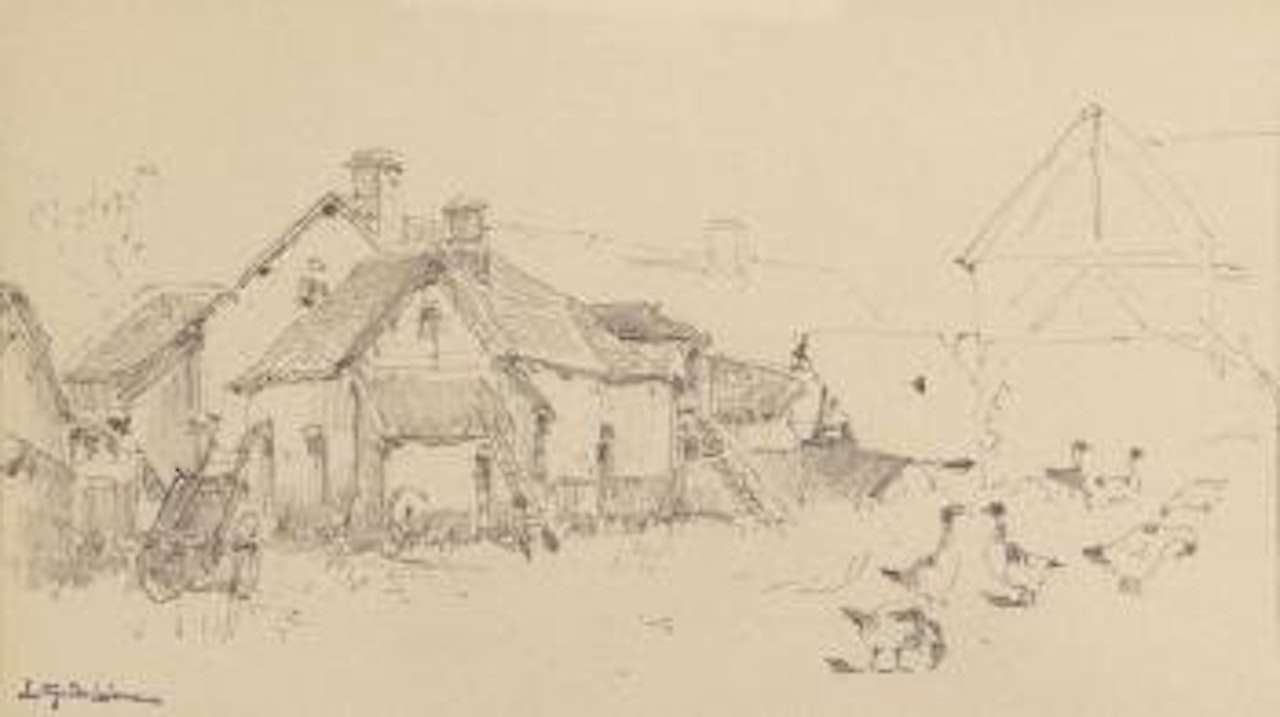 Ferme by Eugene Galien-Laloue
