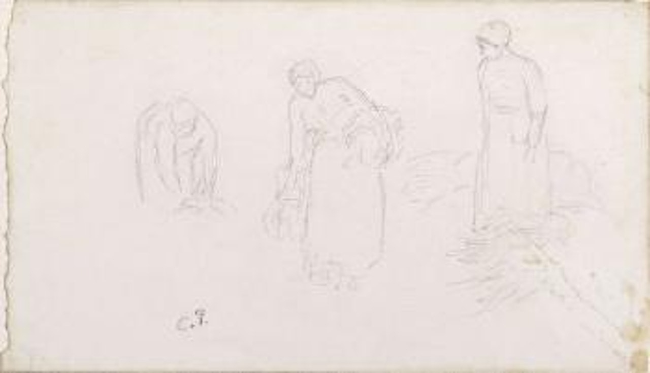 Femmes aux fagots by Camille Pissarro