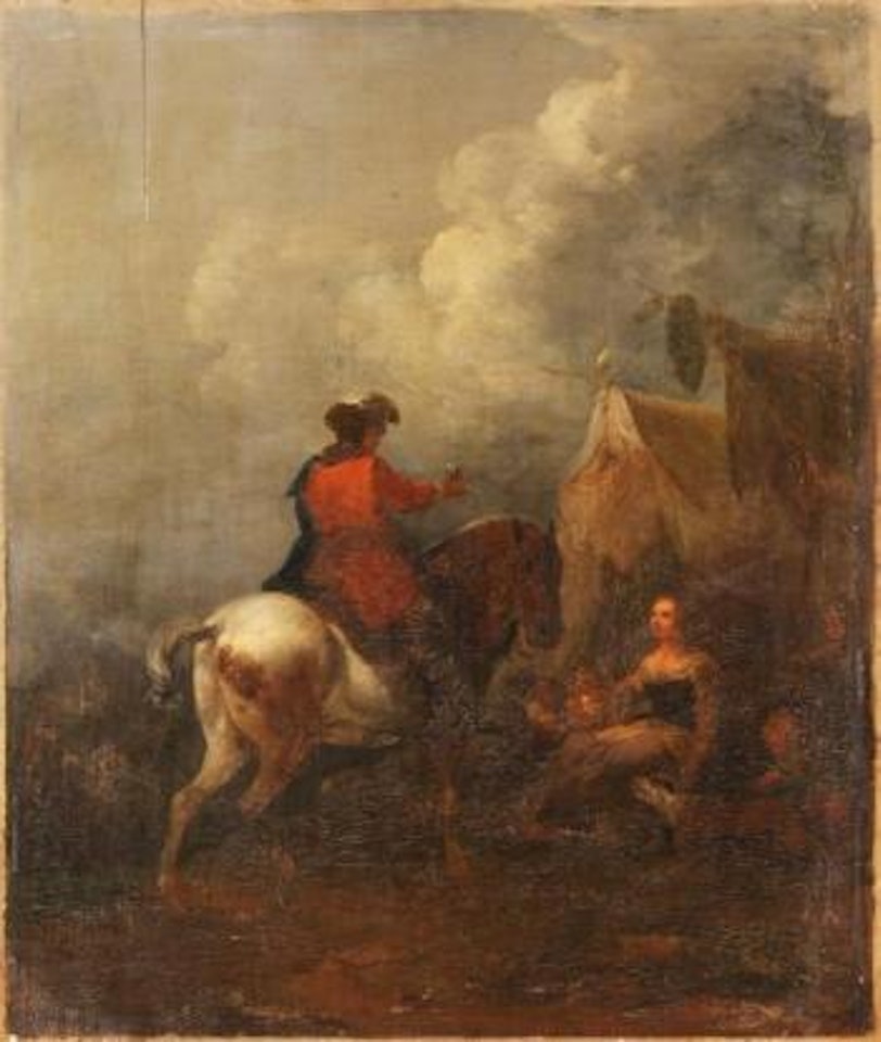 Cavalier devant la tente by Francesco Giuseppe Casanova