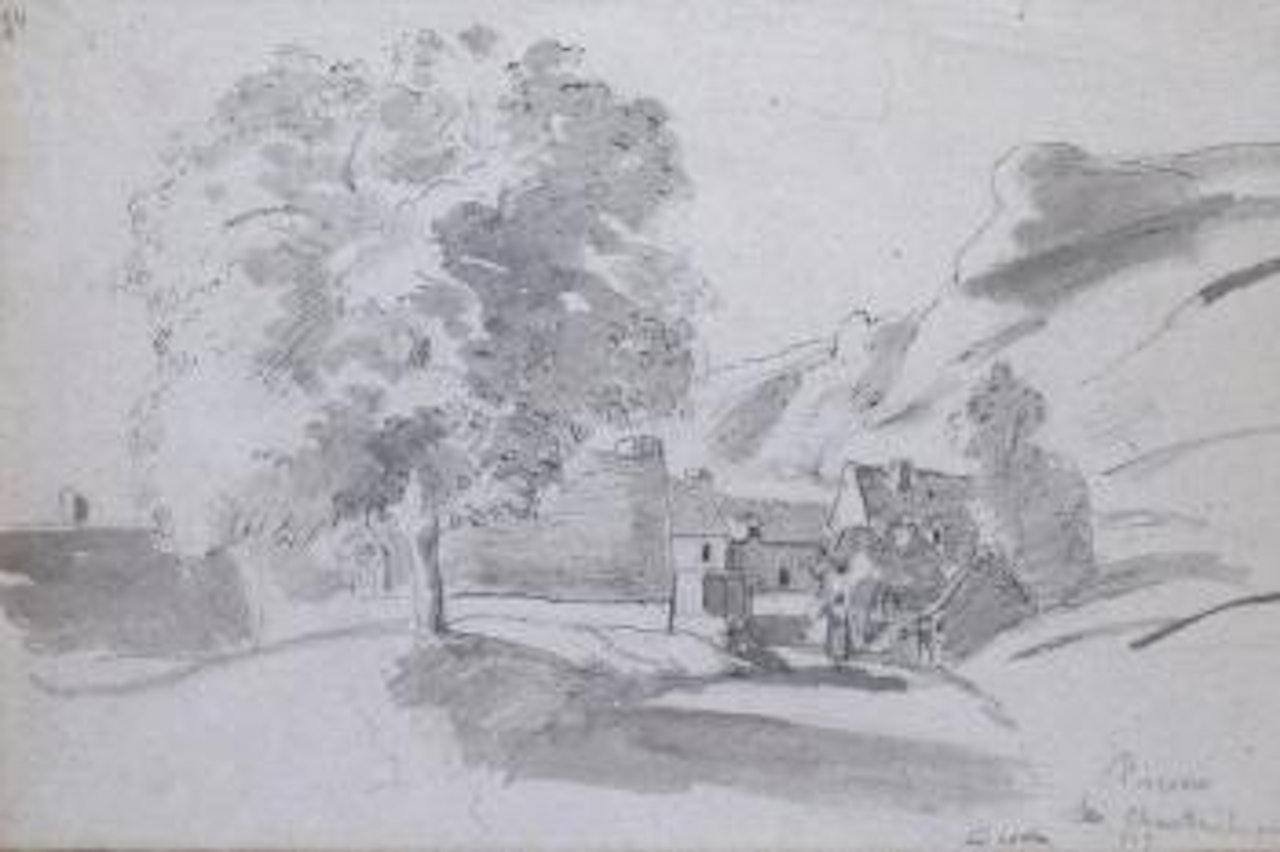 Hameau dans la campagne Normande by Camille Pissarro