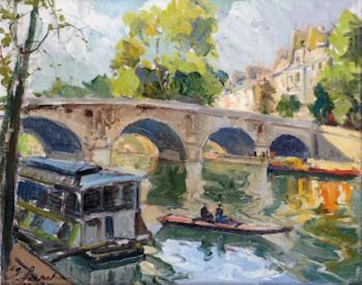 Paris, la Seine et le Pont-Marie by Georgij Aleksandrovic Lapschin