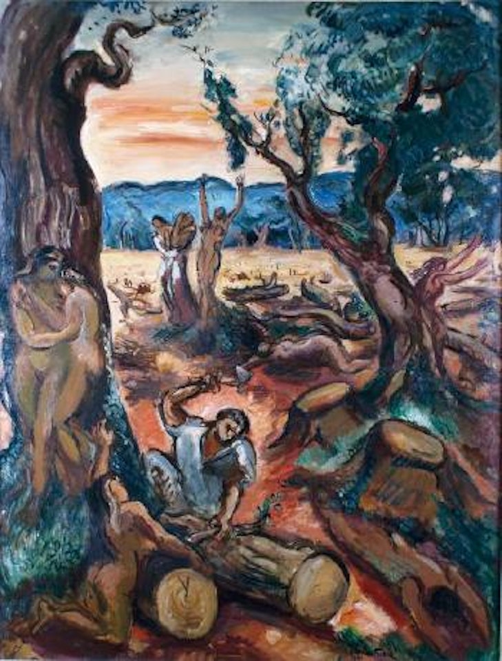 Les bûcherons de la forêt de Gastine by Othon Friesz
