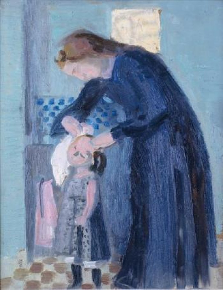 La toilette de la petite Bernadette by Maurice Denis