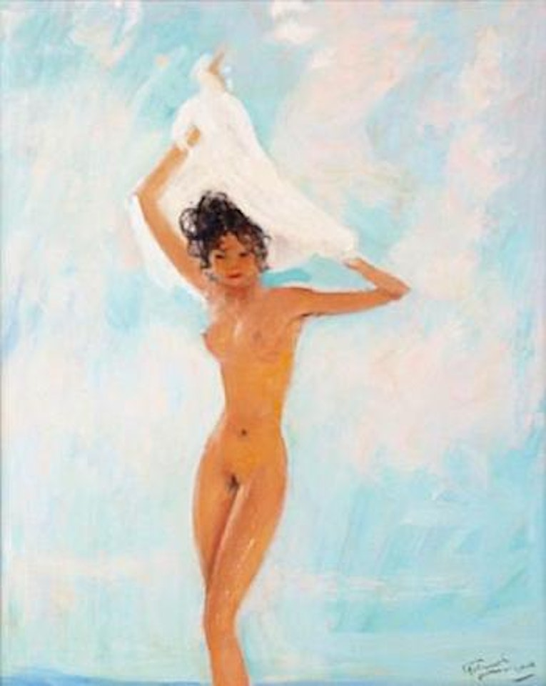 Nu au voile by Jean Gabriel Domergue