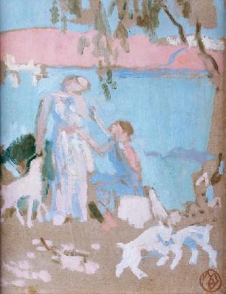 Orphée rencontre la bergère Eurydice by Maurice Denis