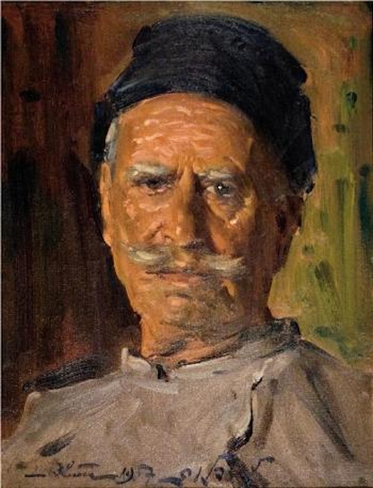 Portrait of a peasant by Ludwig Blum