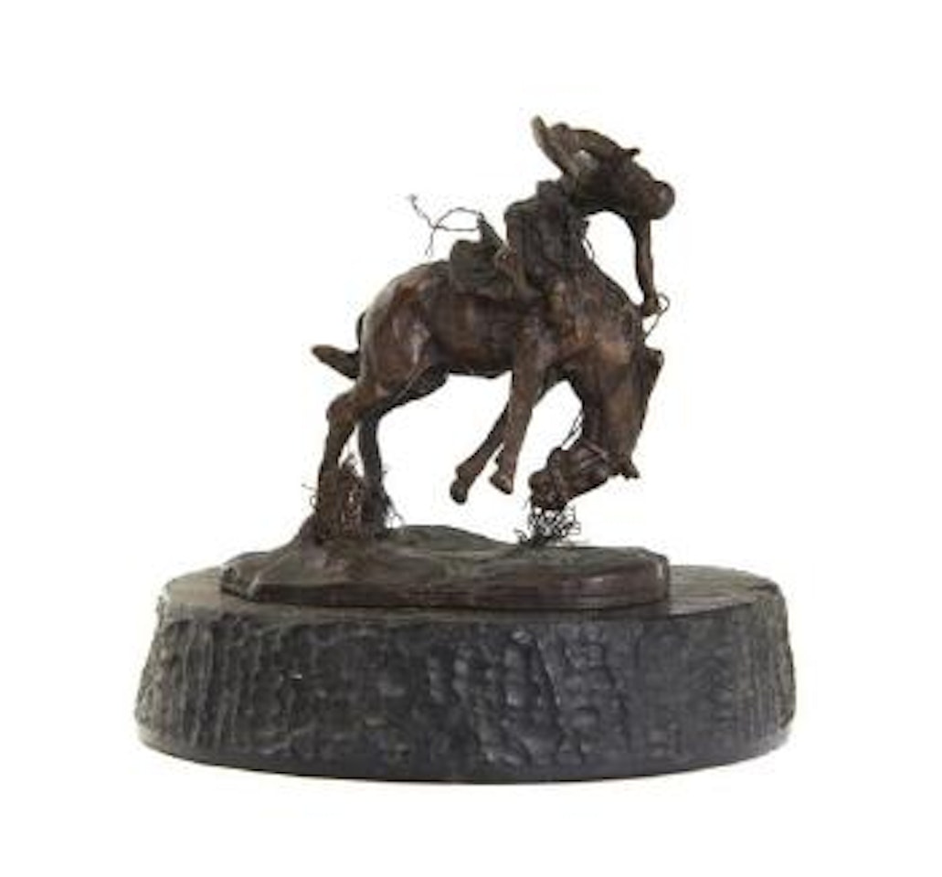 Bronco buster by Charles M Russell