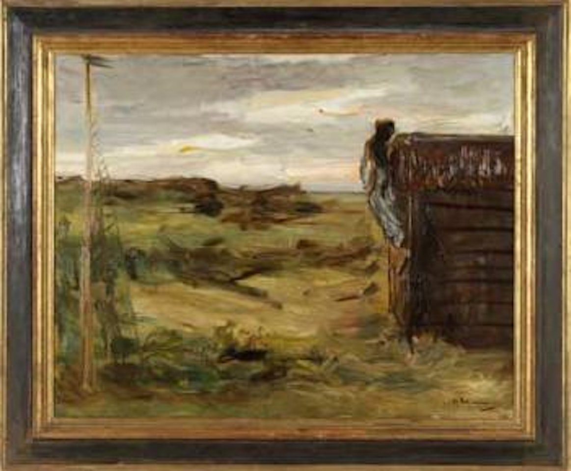 Bootshaus in den Dünen by Max Liebermann