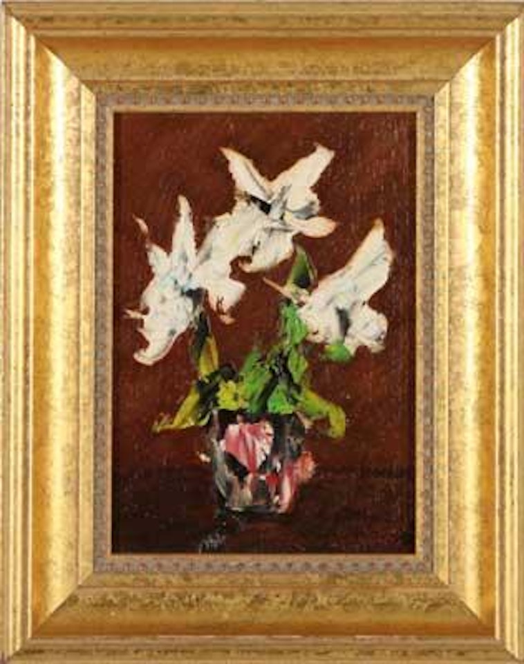 Weiße Lilien in Vase by Konstantin Alekseevich Korovin