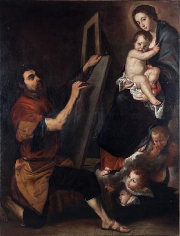 Saint Luc peignant la Vierge by Jusepe de Ribera