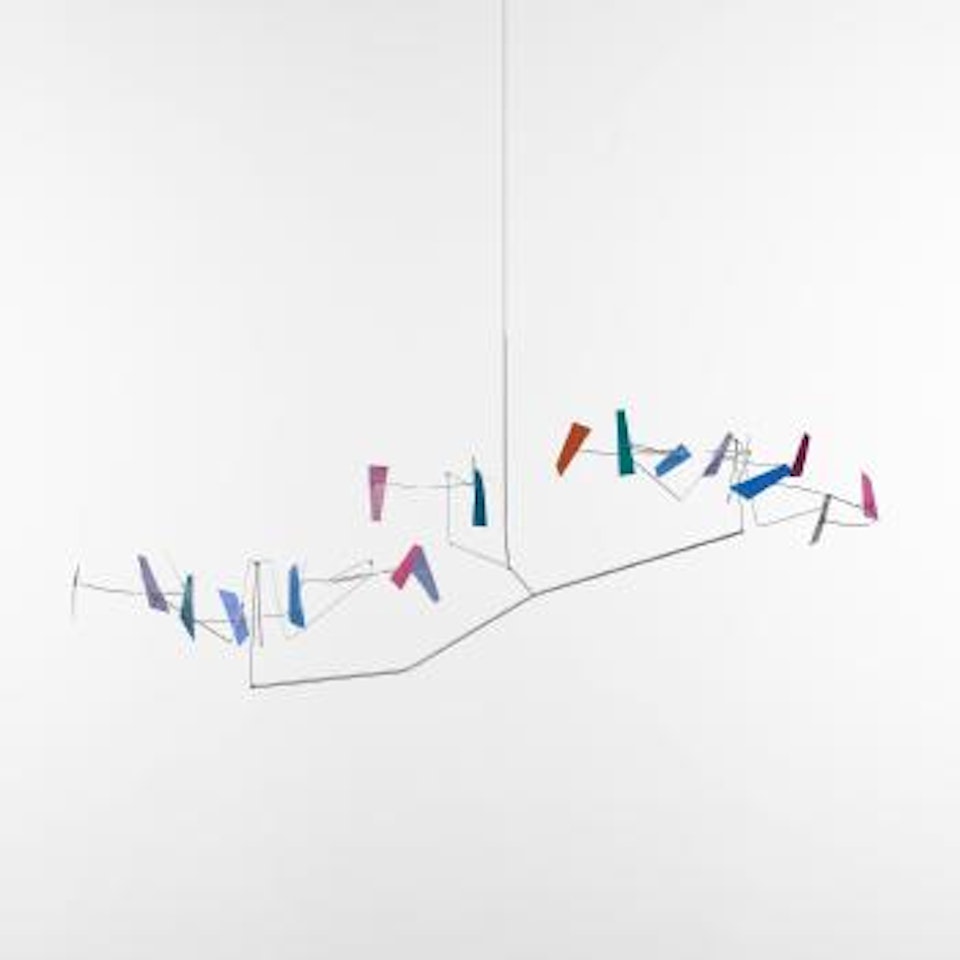 Seven rotors hanging by George Rickey
