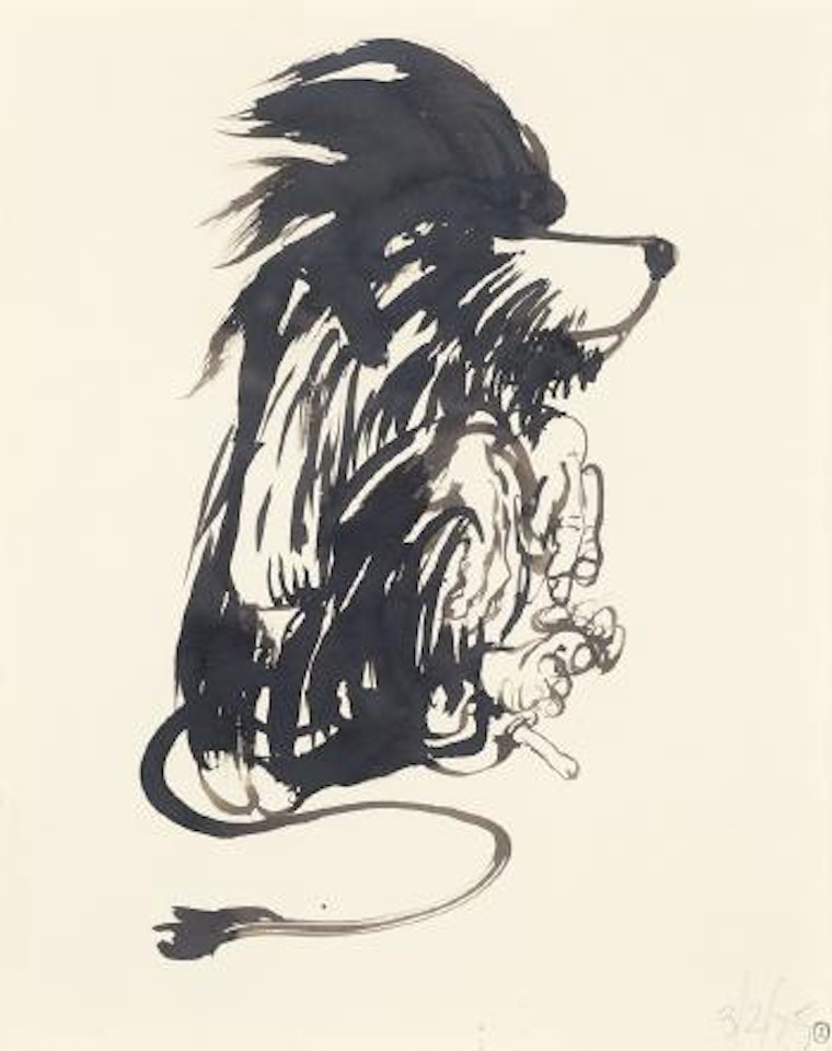 Sacred baboon II by Brett Whiteley