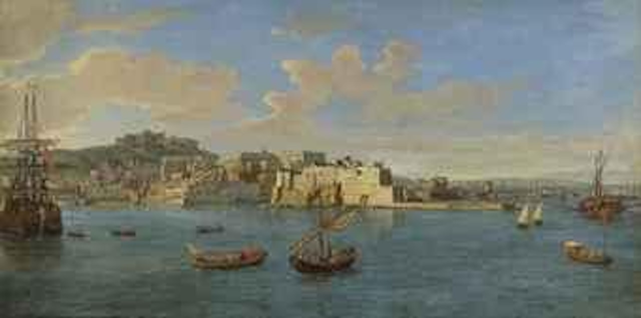 View of Naples with the Castel dell'Ovo by Gaspar van Wittel