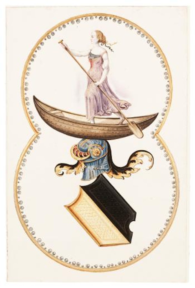 Two Designs For Coats Of Arms by German School