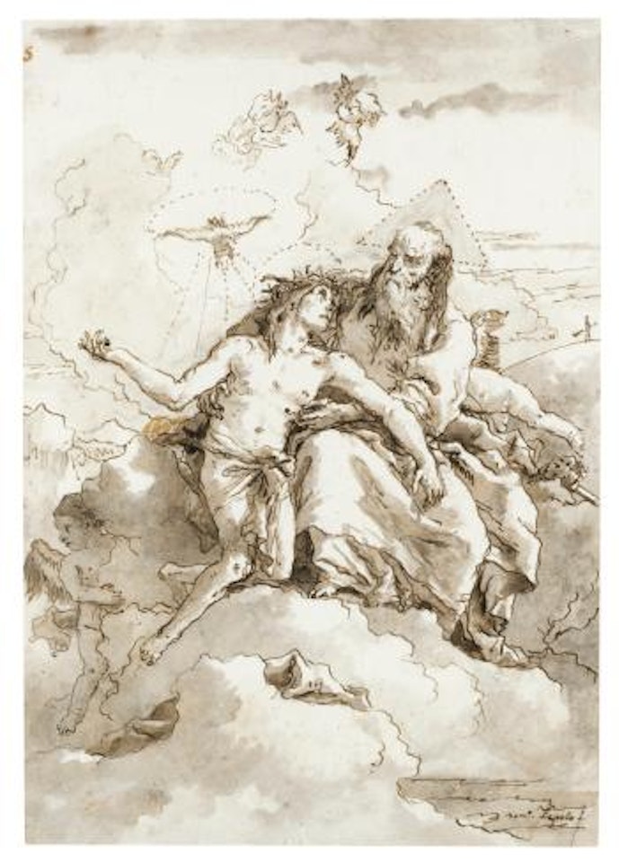 Christ Received Into Heaven by Giovanni Domenico Tiepolo