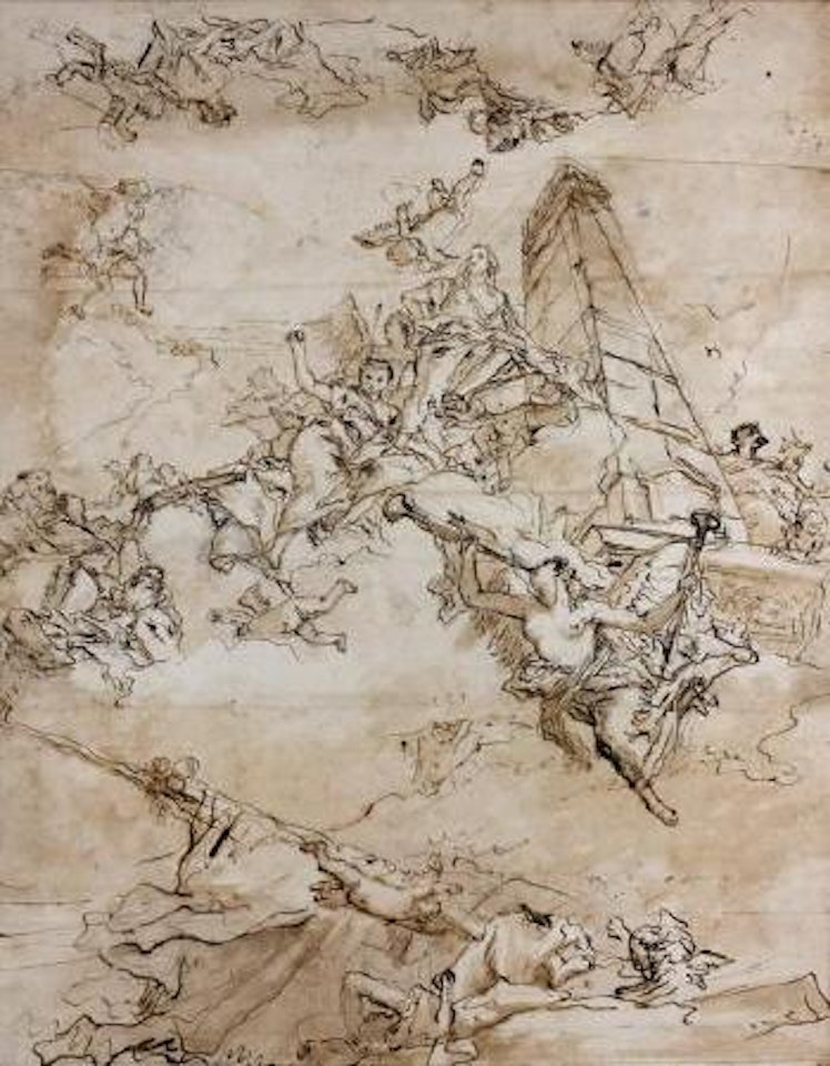 La magnificence des princes de Russie, projet de plafond pour la cour de Russie by Giovanni Domenico Tiepolo