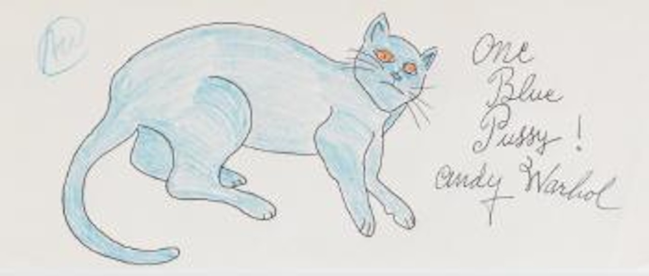 One blue pussy! by Andy Warhol