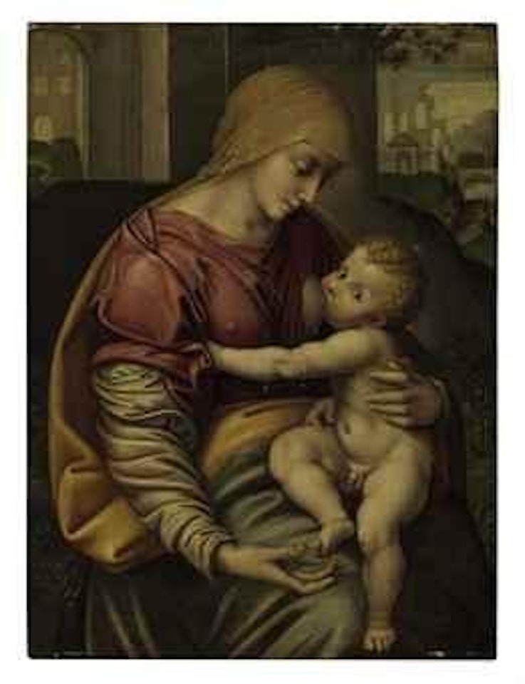 The Madonna nursing the Christ Child by Girolamo Figino